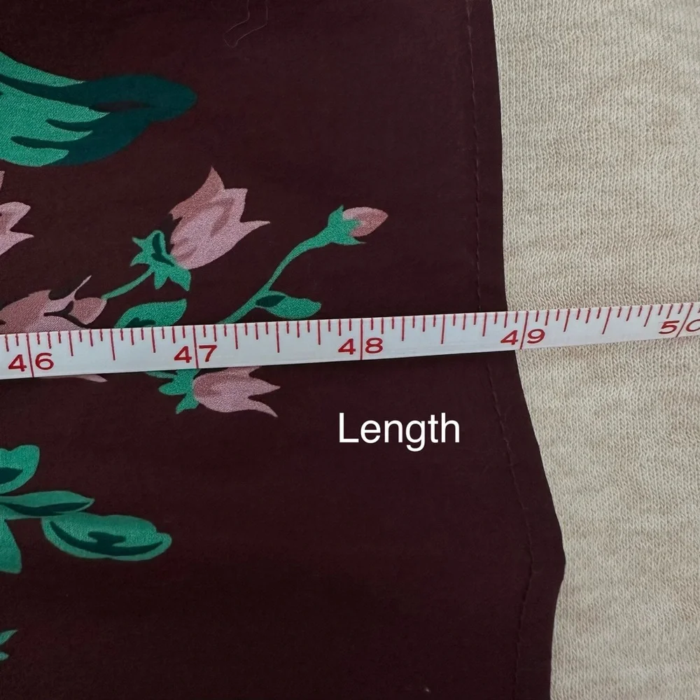 Tuckernuck Women Cotton Oxblood Blue Floral Alice Ruffled Collared Dress Size S - Picture 12 of 14